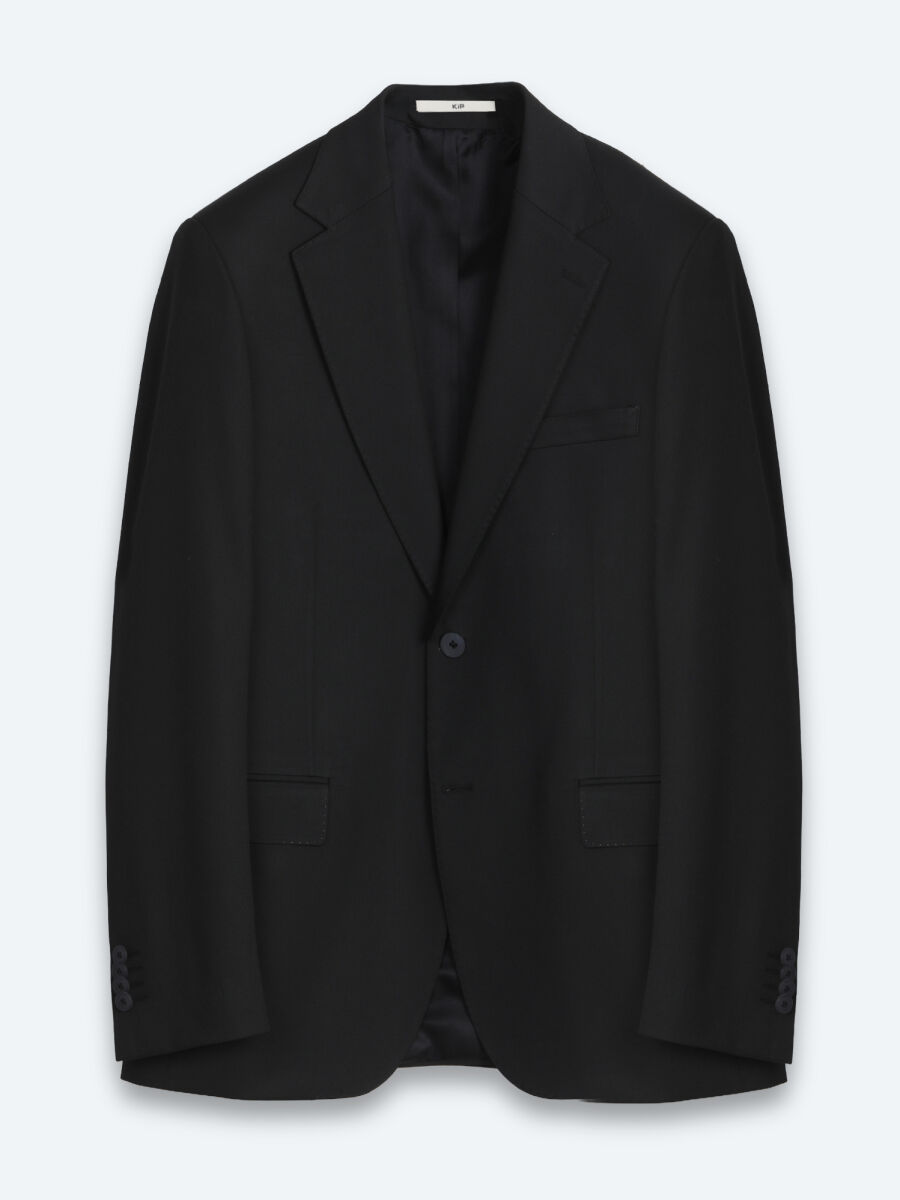 Siyah Düz Modern Fit Takım Elbise - 6
