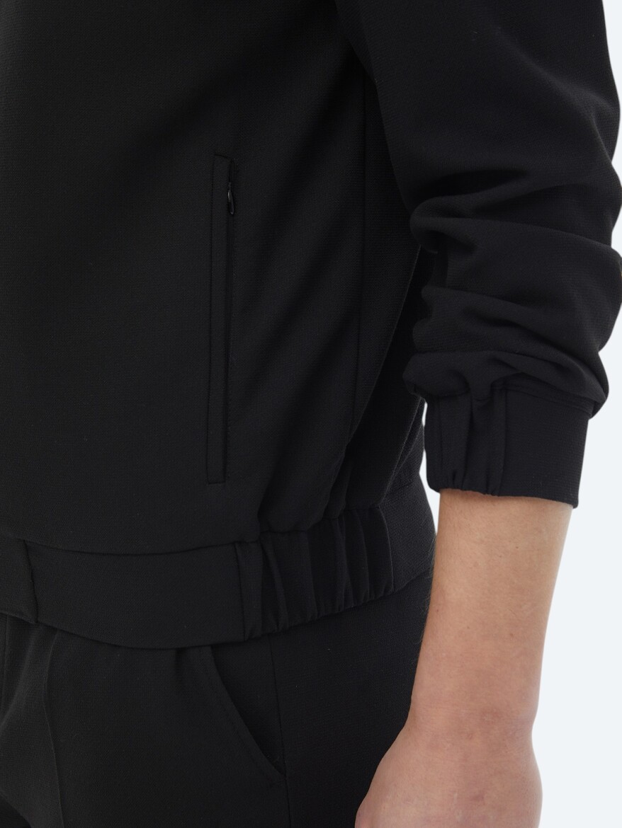 Siyah Düz Oversize Fit Takım Elbise - 10