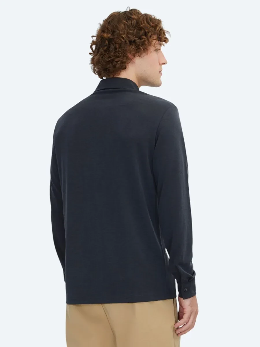 Siyah Düz Regular Fit Casual Gömlek - 5
