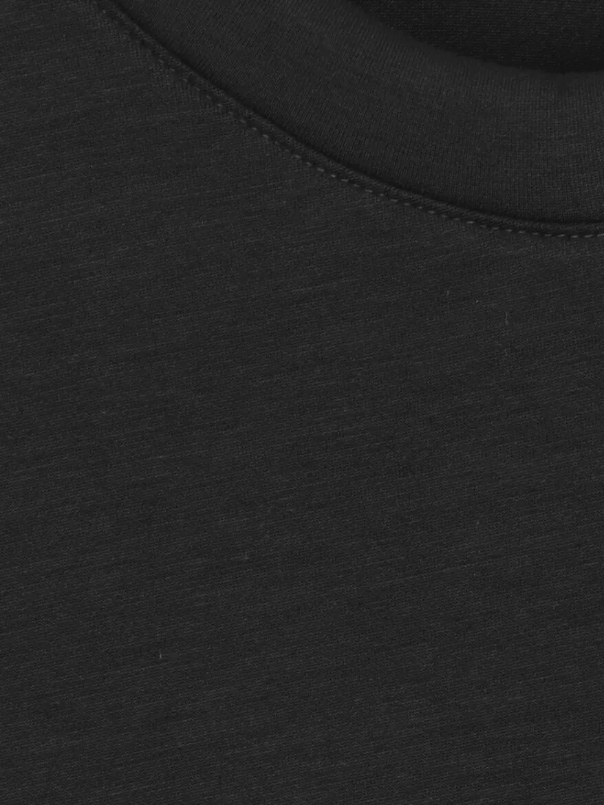 Siyah Düz Sweatshırt - 10