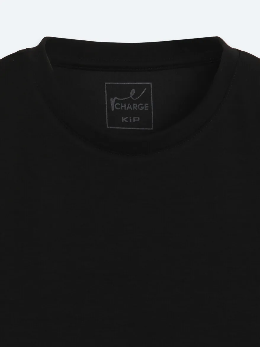Siyah Düz T-Shirt - 9