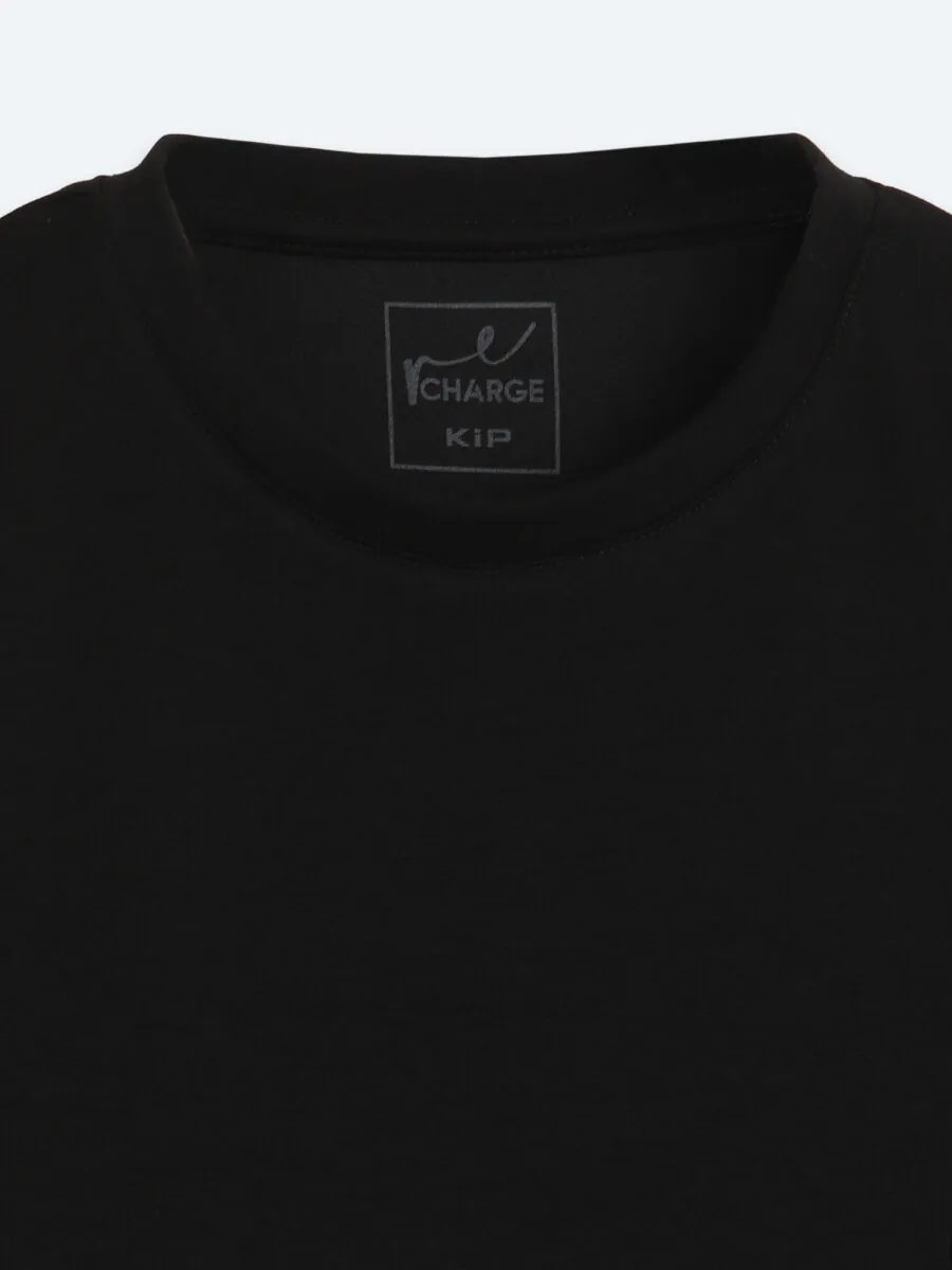 Siyah Düz T-Shirt - 9