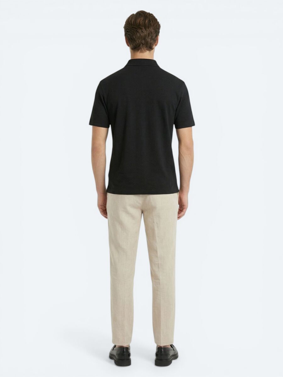 Siyah Düz T-Shirt - 5