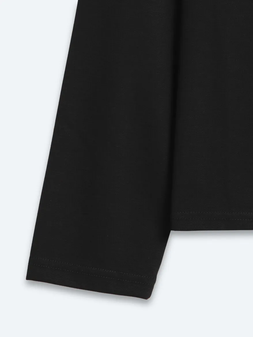 Siyah Düz T-Shirt - 10