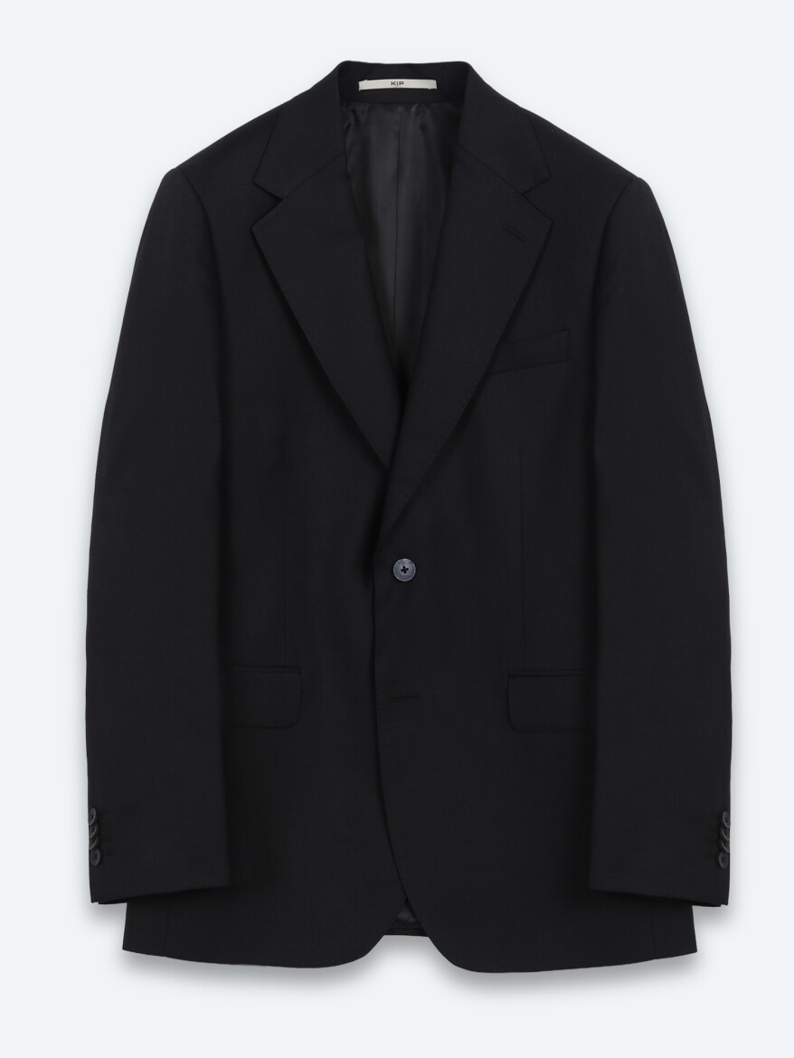 Siyah Mikro Modern Fit %100 Yün Takım Elbise - 6