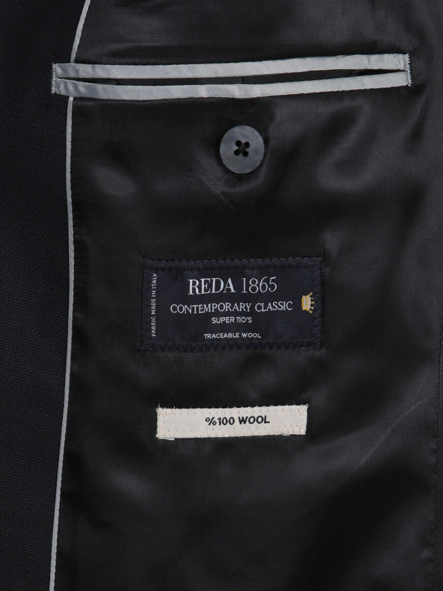 Siyah Mikro Modern Fit %100 Yün Takım Elbise - 10