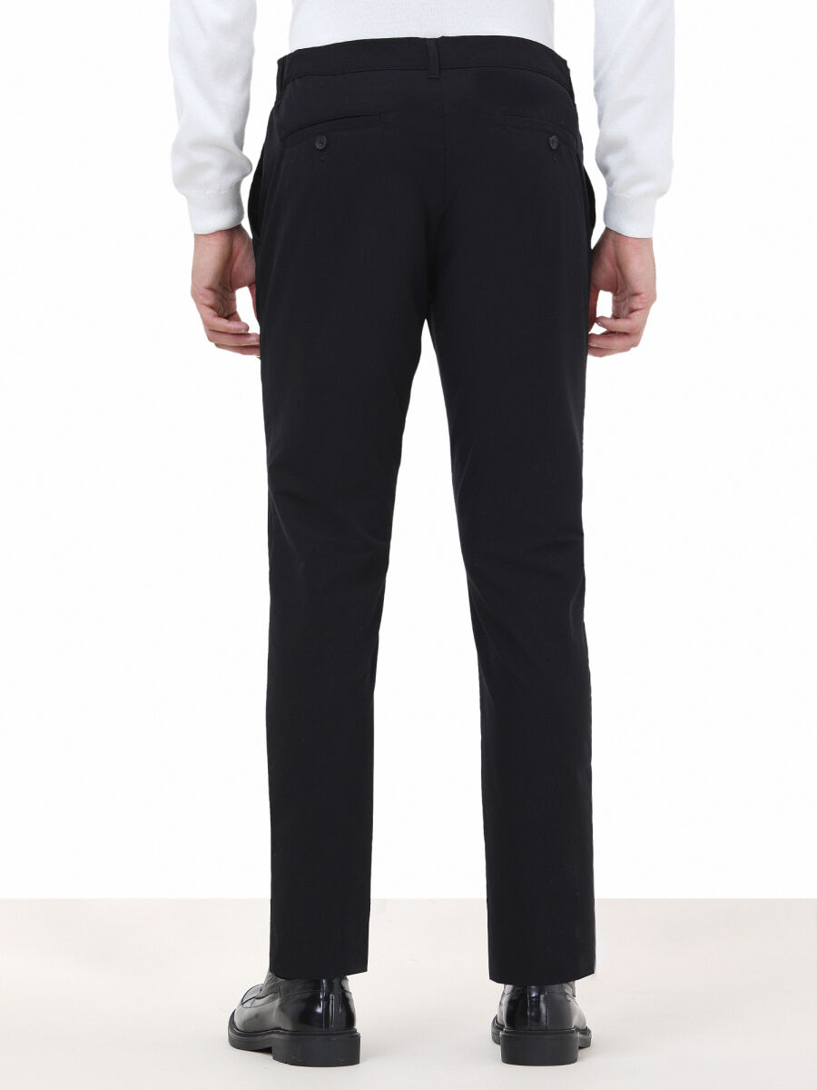 Siyah Örme Jogging Fit Casual Pantolon - 4