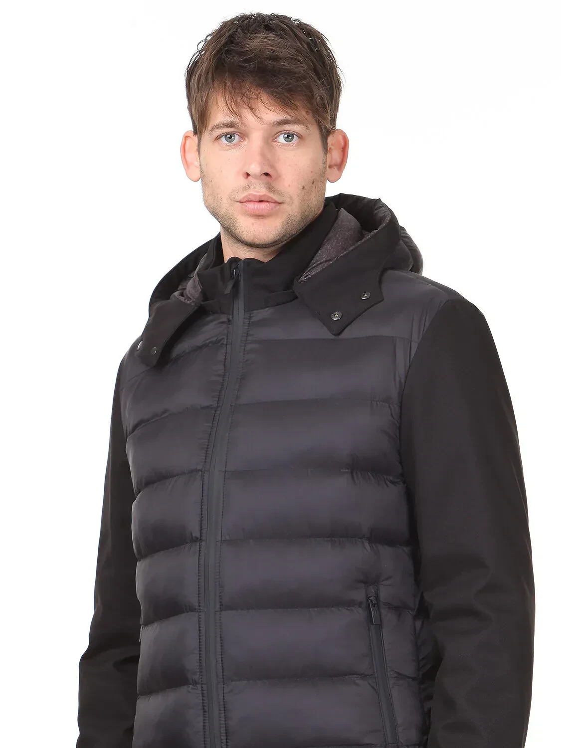 Siyah Regular Fit Casual Dokuma Mont - 2