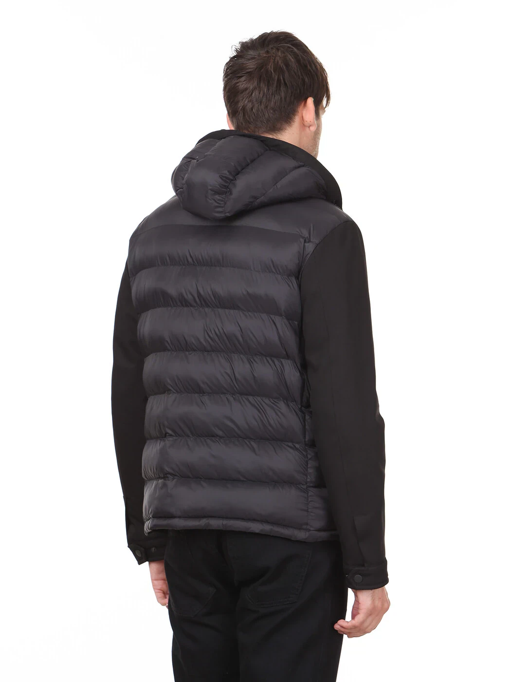 Siyah Regular Fit Casual Dokuma Mont - 5