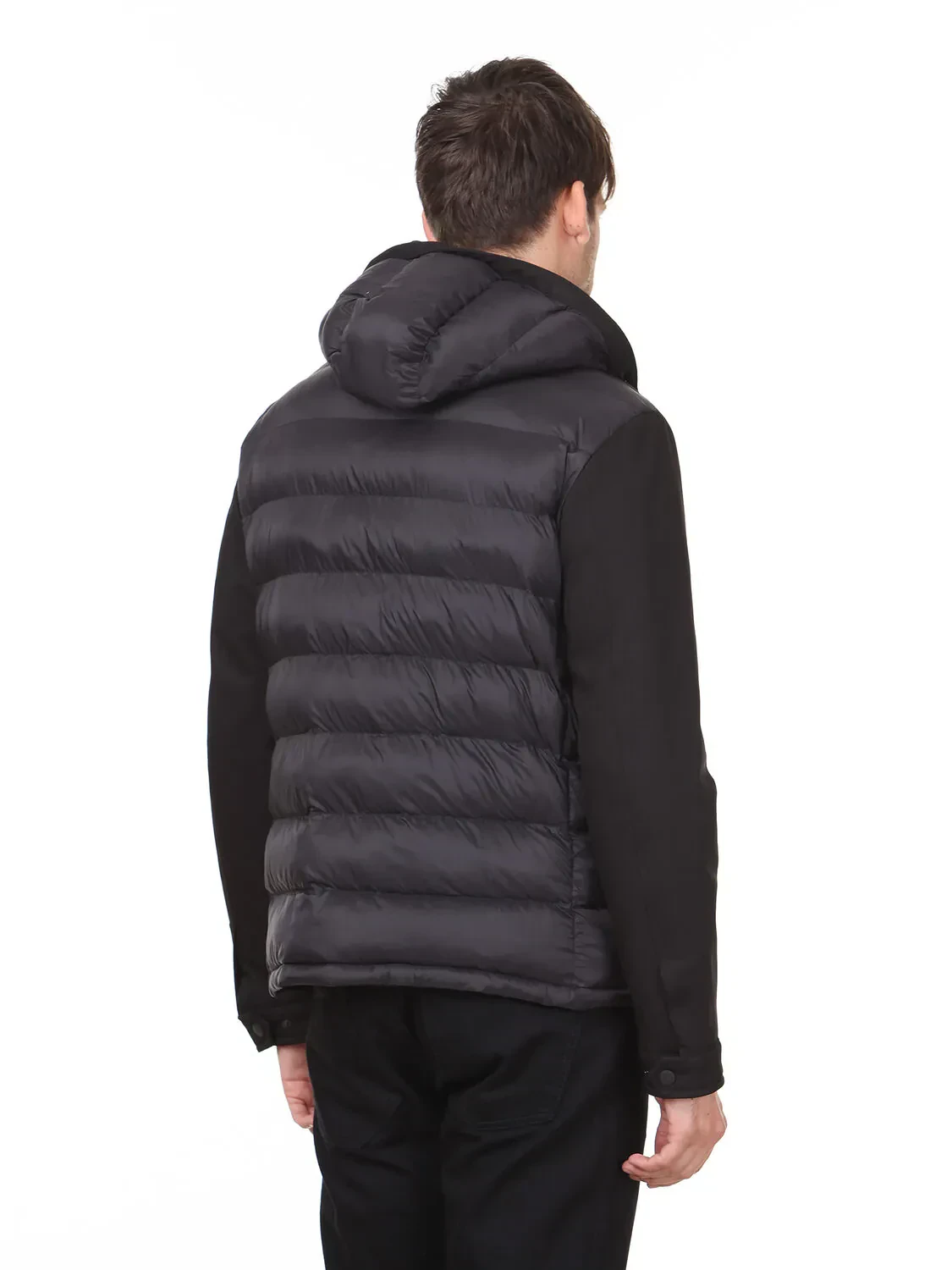 Siyah Regular Fit Casual Dokuma Mont - 5