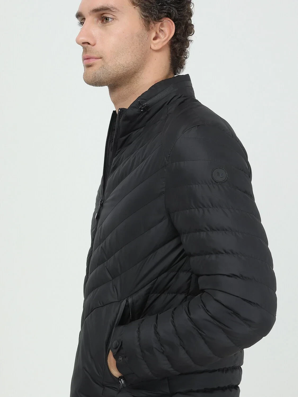 Siyah Regular Fit Casual Dokuma Mont - 3