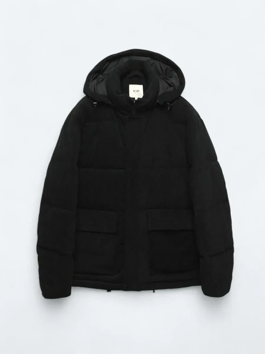 Siyah Regular Fit Casual Dokuma Mont - 11