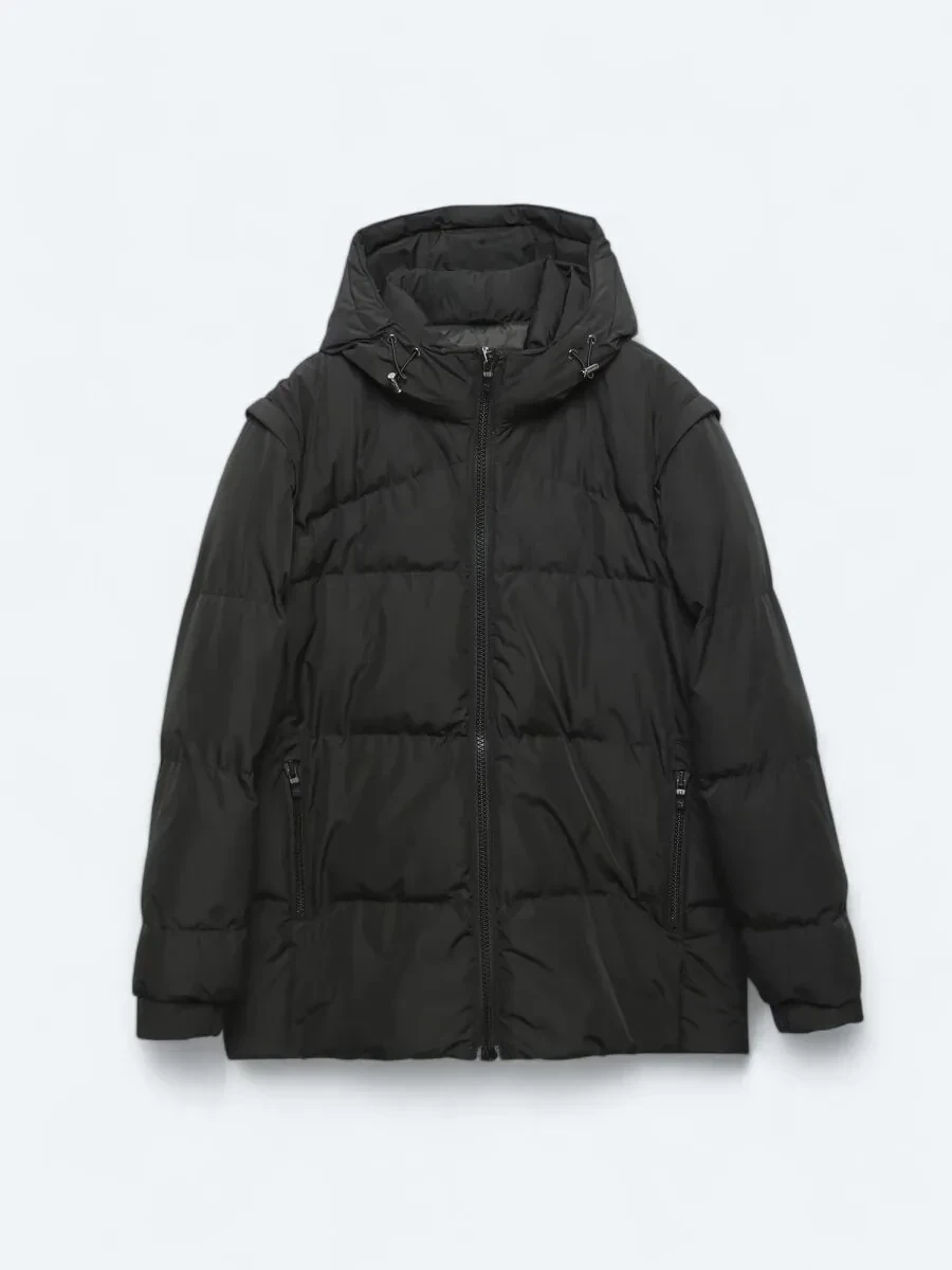 Siyah Regular Fit Casual Dokuma Mont - 11