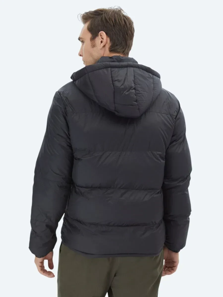 Siyah Regular Fit Casual Dokuma Mont - 6