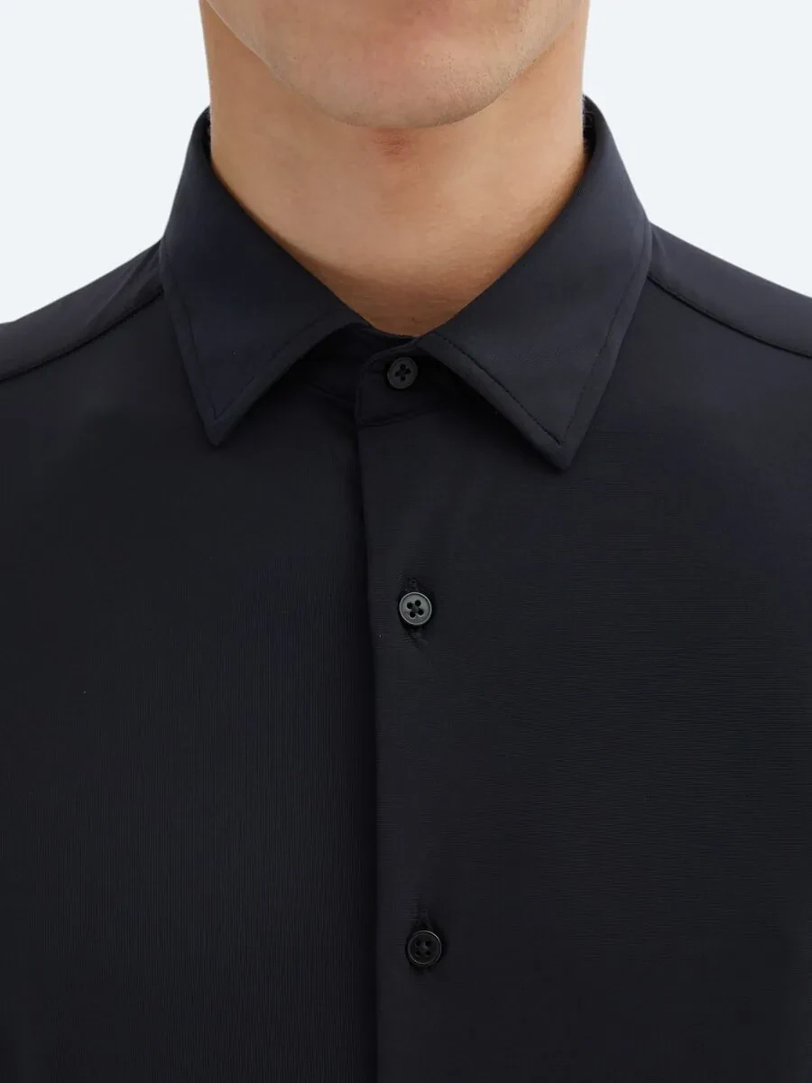 Siyah Regular Fit Casual Gömlek - 5