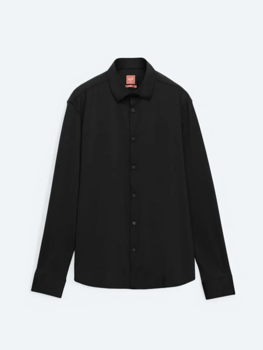 Siyah Regular Fit Casual Gömlek - 9