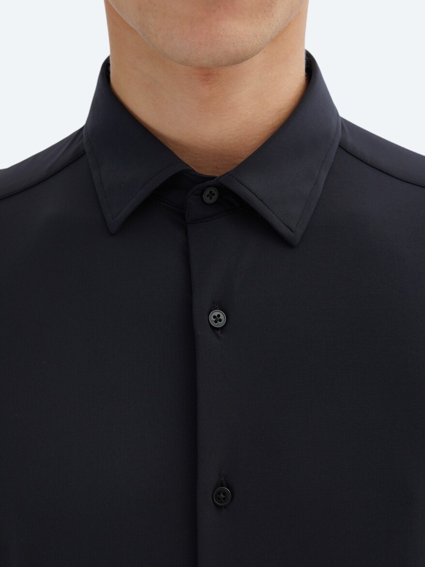 Siyah Regular Fit Casual Gömlek - 5