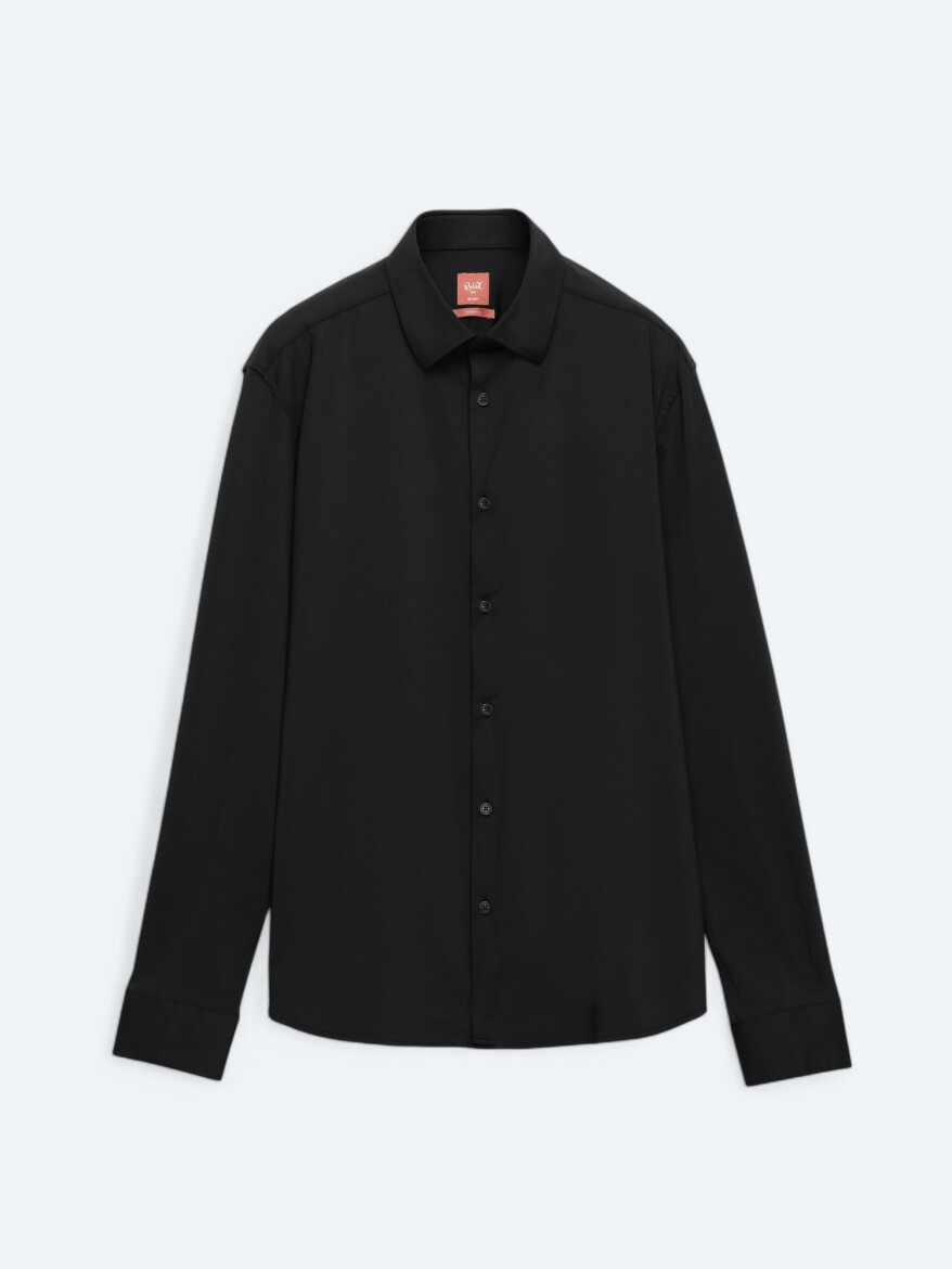 Siyah Regular Fit Casual Gömlek - 9