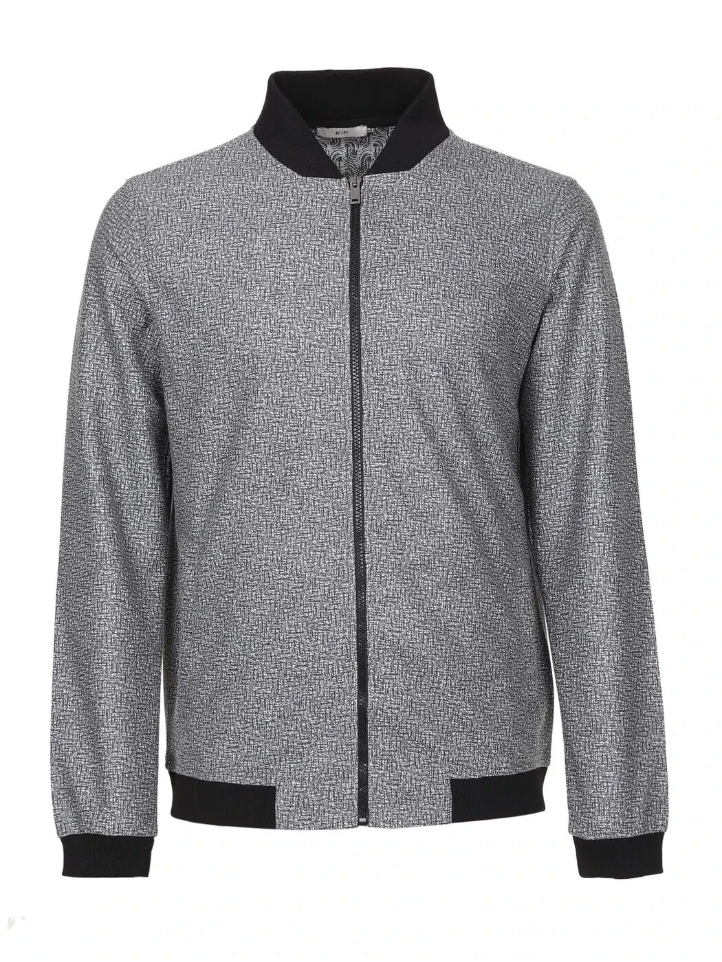 Siyah Regular Fit Casual Örme Mont - 6