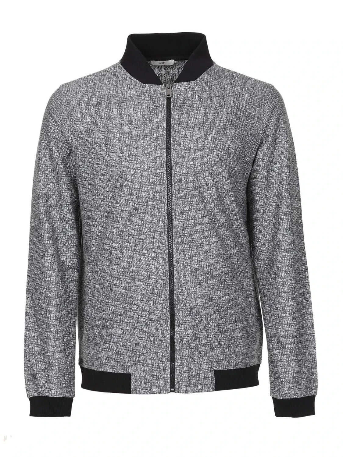 Siyah Regular Fit Casual Örme Mont - 6