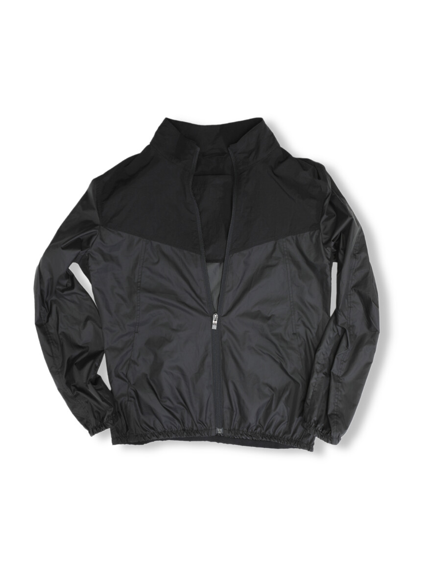 Siyah Regular Fit Dik Yaka Casual Dokuma Mont - 5