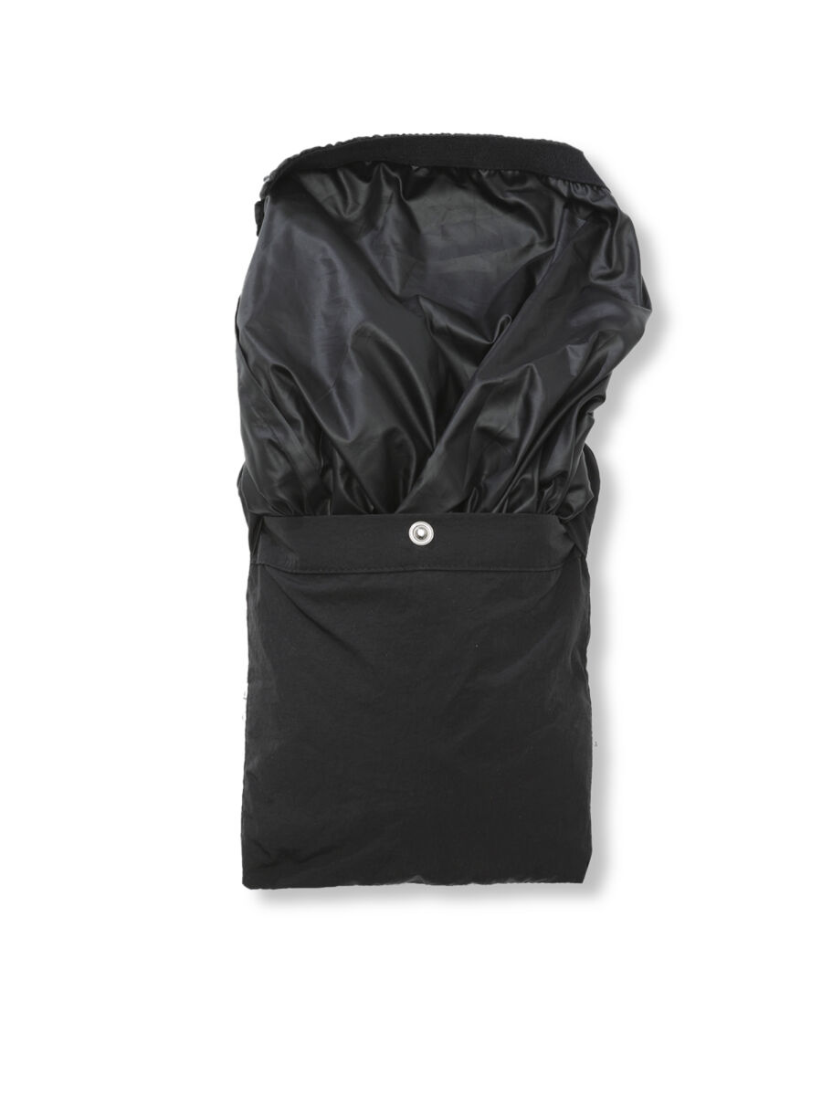Siyah Regular Fit Dik Yaka Casual Dokuma Mont - 9