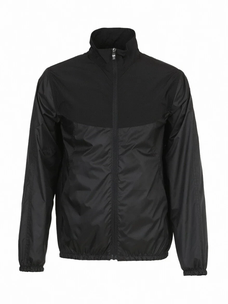 Siyah Regular Fit Dik Yaka Casual Dokuma Mont - 6