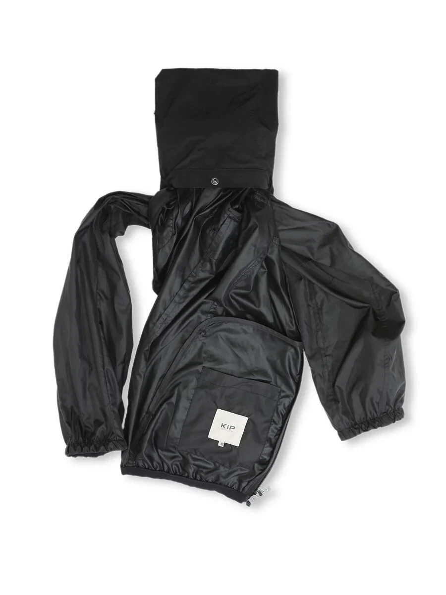 Siyah Regular Fit Dik Yaka Casual Dokuma Mont - 10