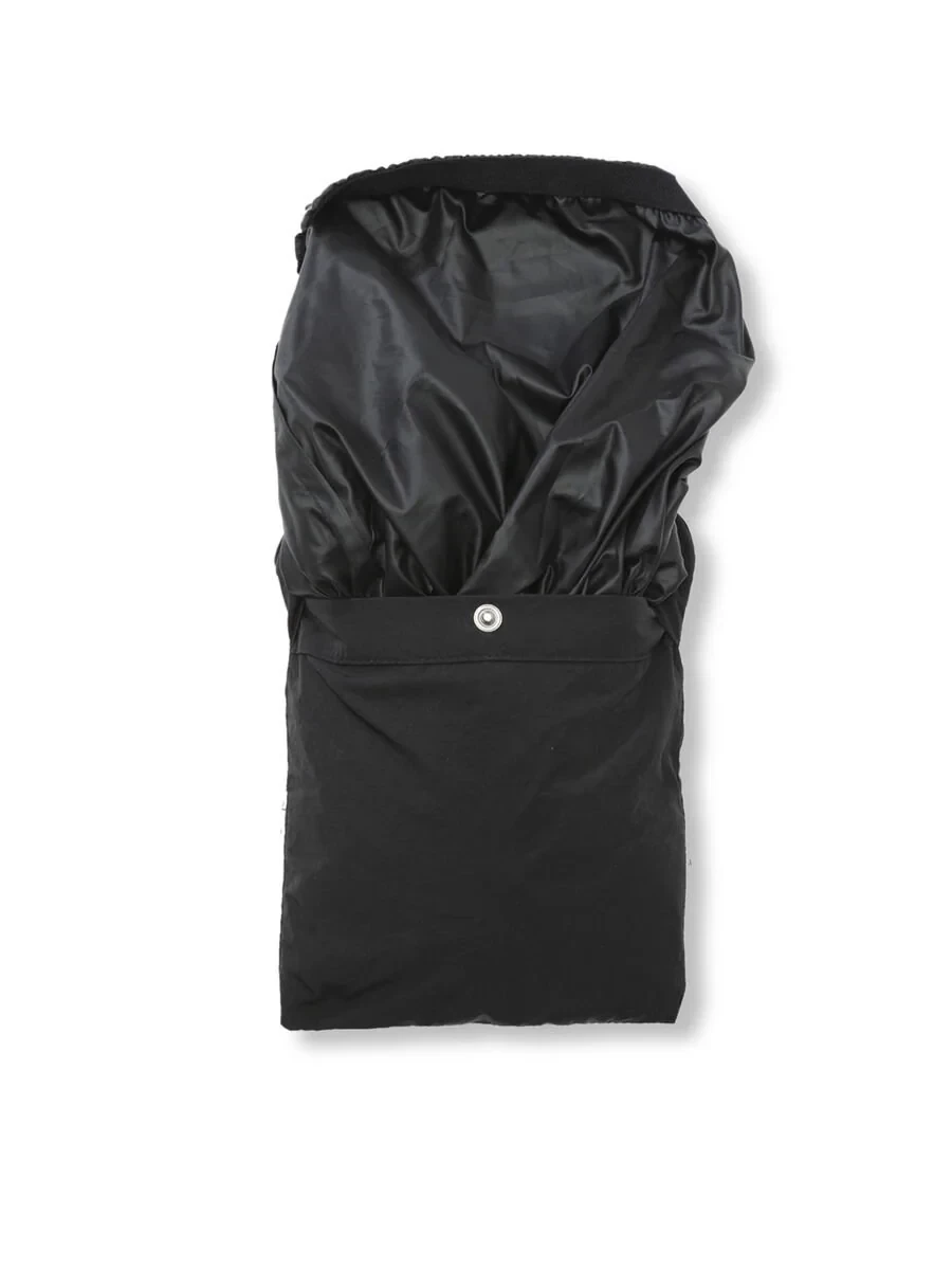 Siyah Regular Fit Dik Yaka Casual Dokuma Mont - 11