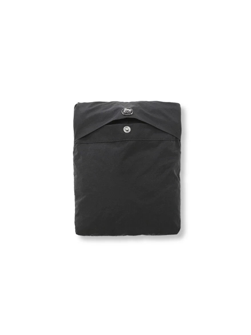 Siyah Regular Fit Dik Yaka Casual Dokuma Mont - 12