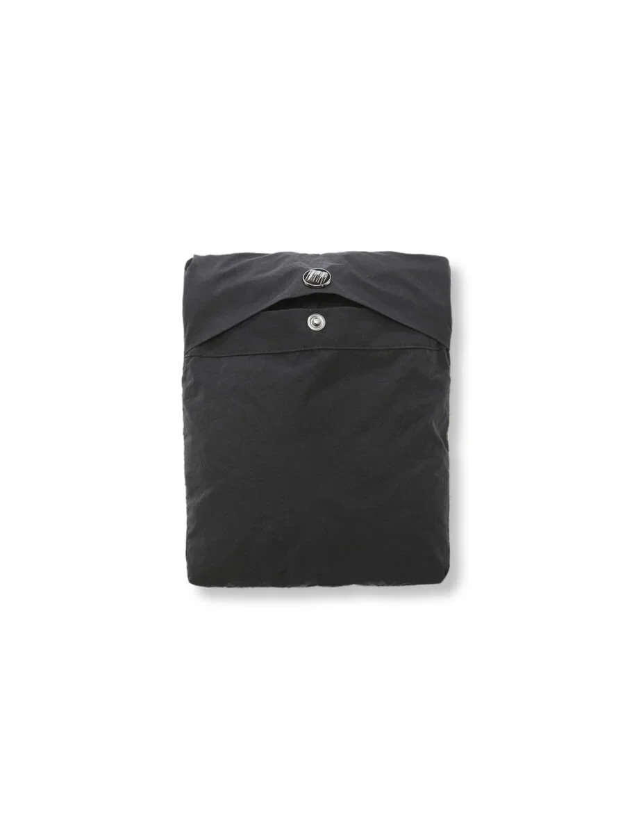 Siyah Regular Fit Dik Yaka Casual Dokuma Mont - 12