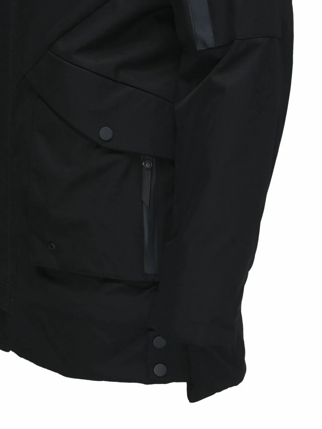 Siyah Regular Fit Kapüşonlu Casual Dokuma Kaban - 3