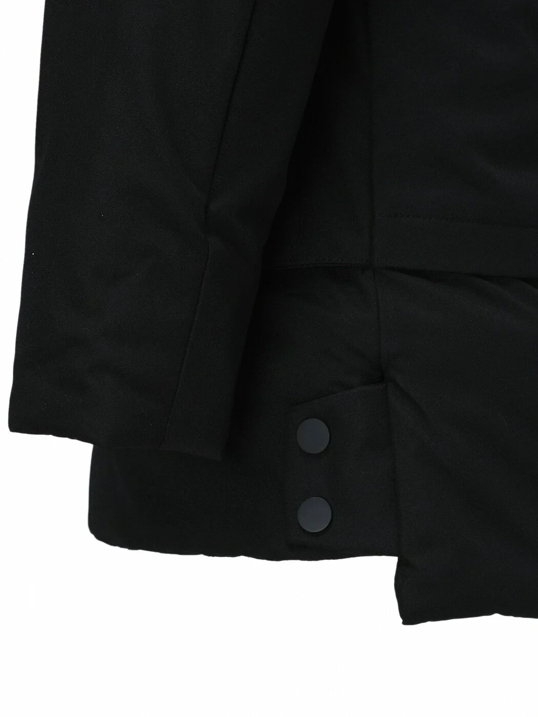 Siyah Regular Fit Kapüşonlu Casual Dokuma Kaban - 5
