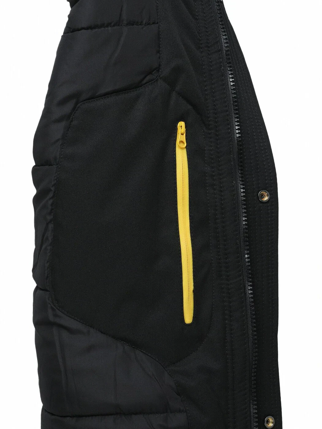 Siyah Regular Fit Kapüşonlu Casual Dokuma Kaban - 7
