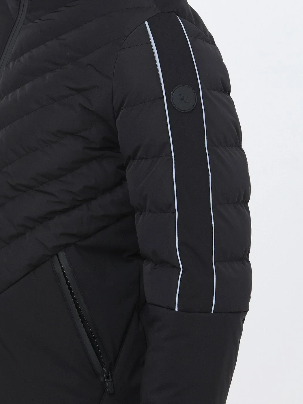 Siyah Regular Fit Kapüşonlu Casual Dokuma Mont - 4