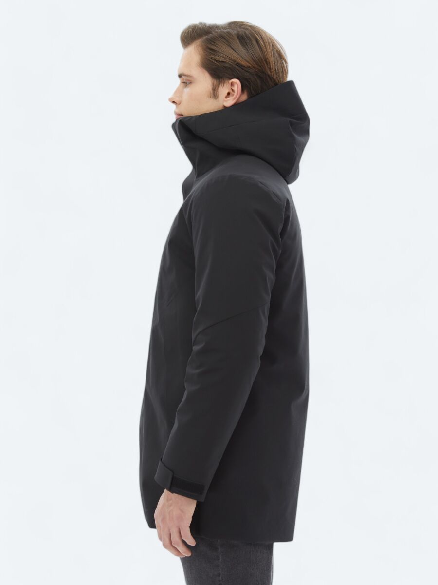 Siyah Regular Fit Kelebek Yaka Casual Dokuma Kaban - 8