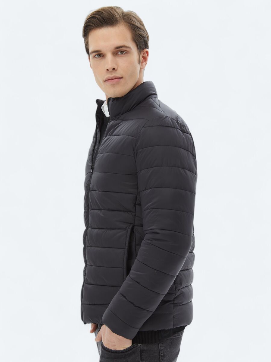 Siyah Regular Fit Kelebek Yaka Casual Dokuma Kaban - 9