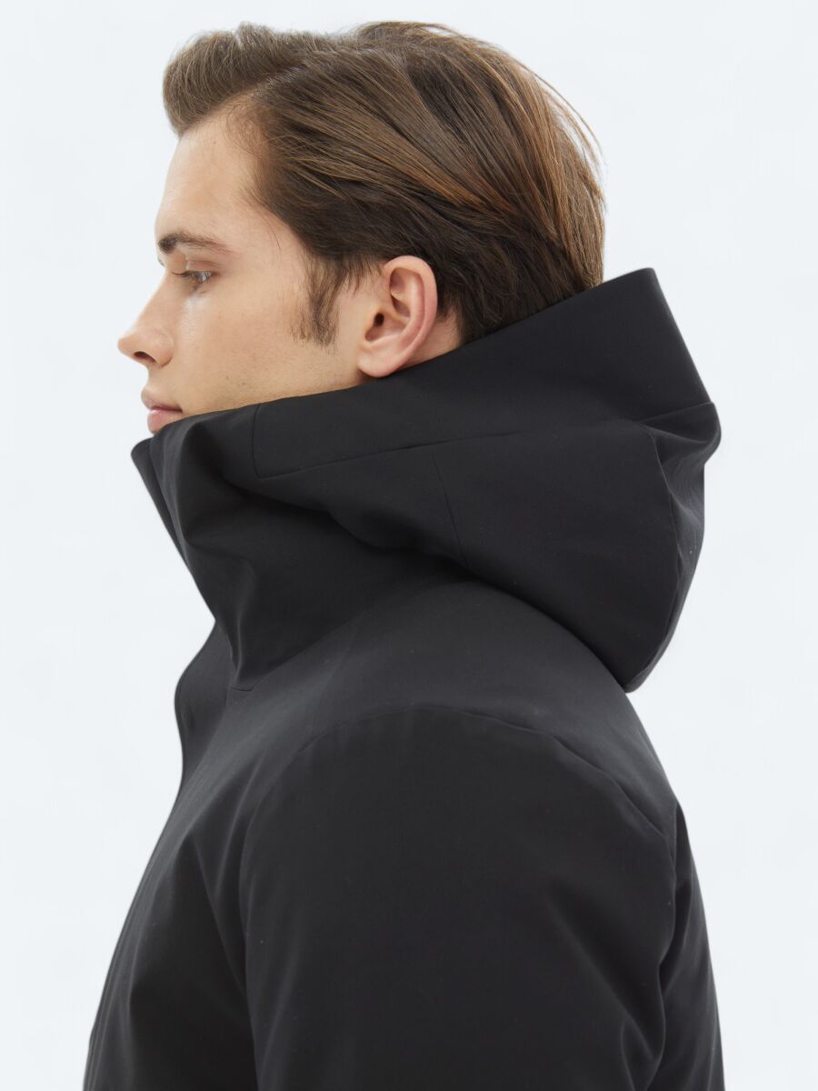 Siyah Regular Fit Kelebek Yaka Casual Dokuma Kaban - 10