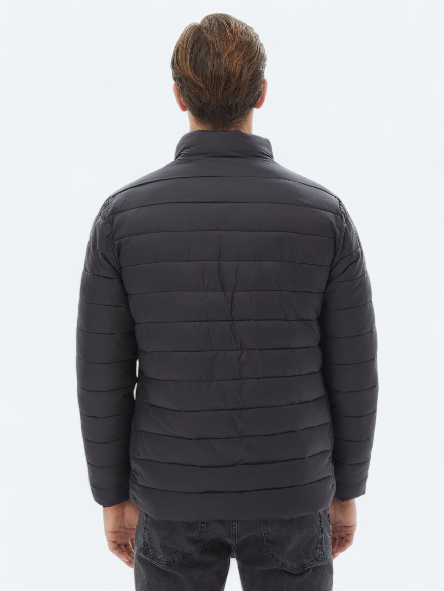 Siyah Regular Fit Kelebek Yaka Casual Dokuma Kaban - 14