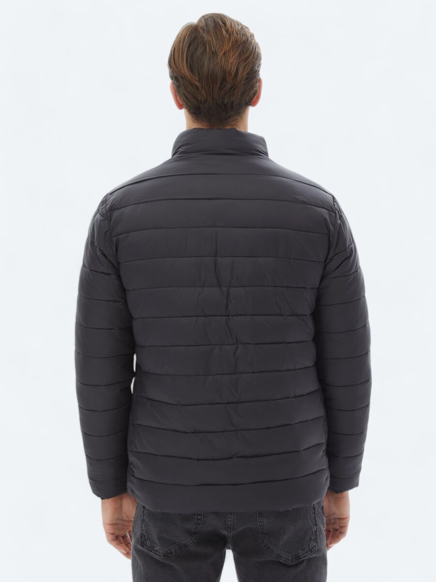 Siyah Regular Fit Kelebek Yaka Casual Dokuma Kaban - 14