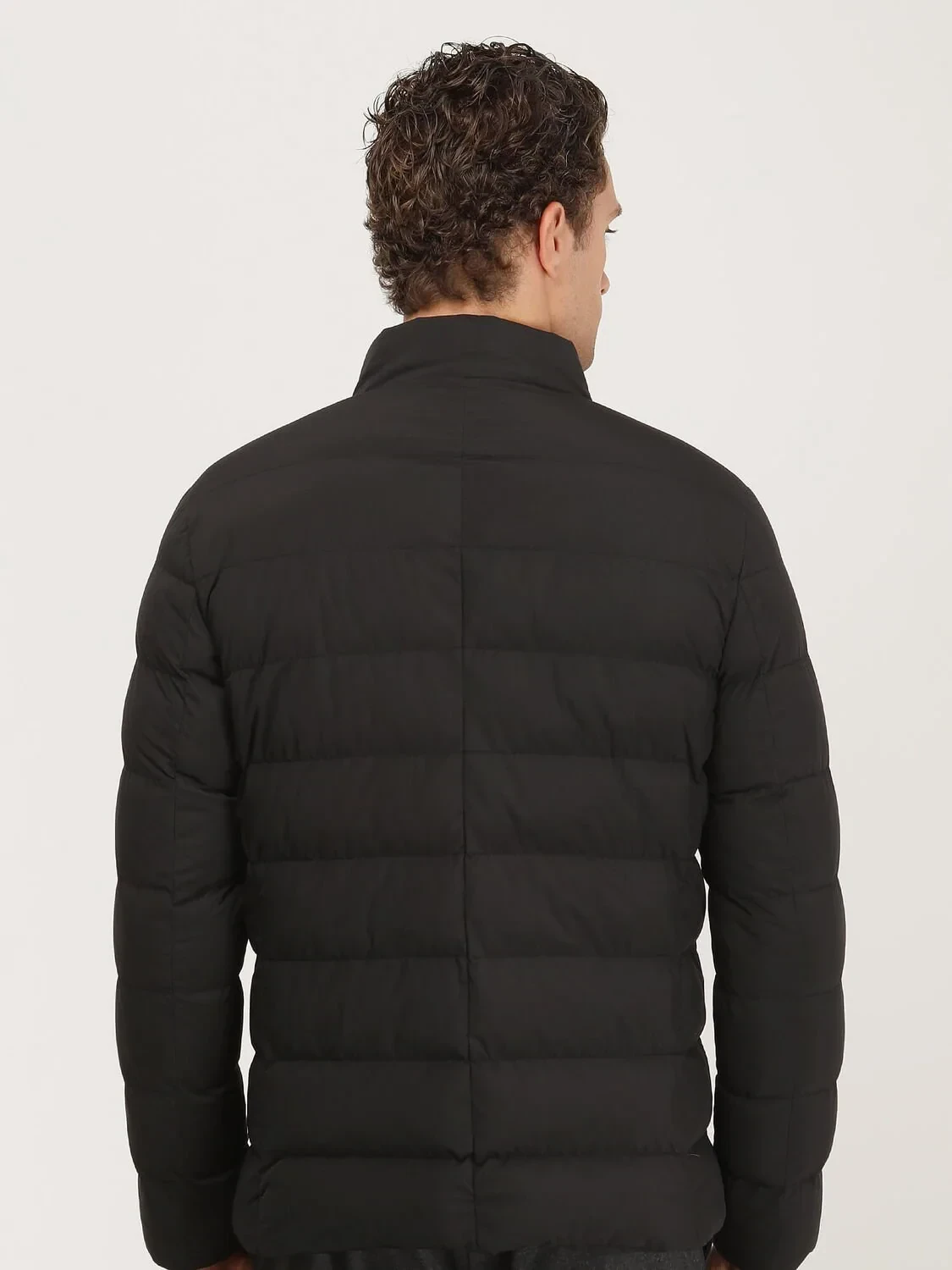 Siyah Regular Fit Micro Jel Elyaflı Spor Ceket - 5