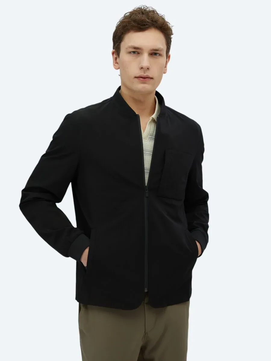 Siyah Regular Fit Spor Ceket - 1
