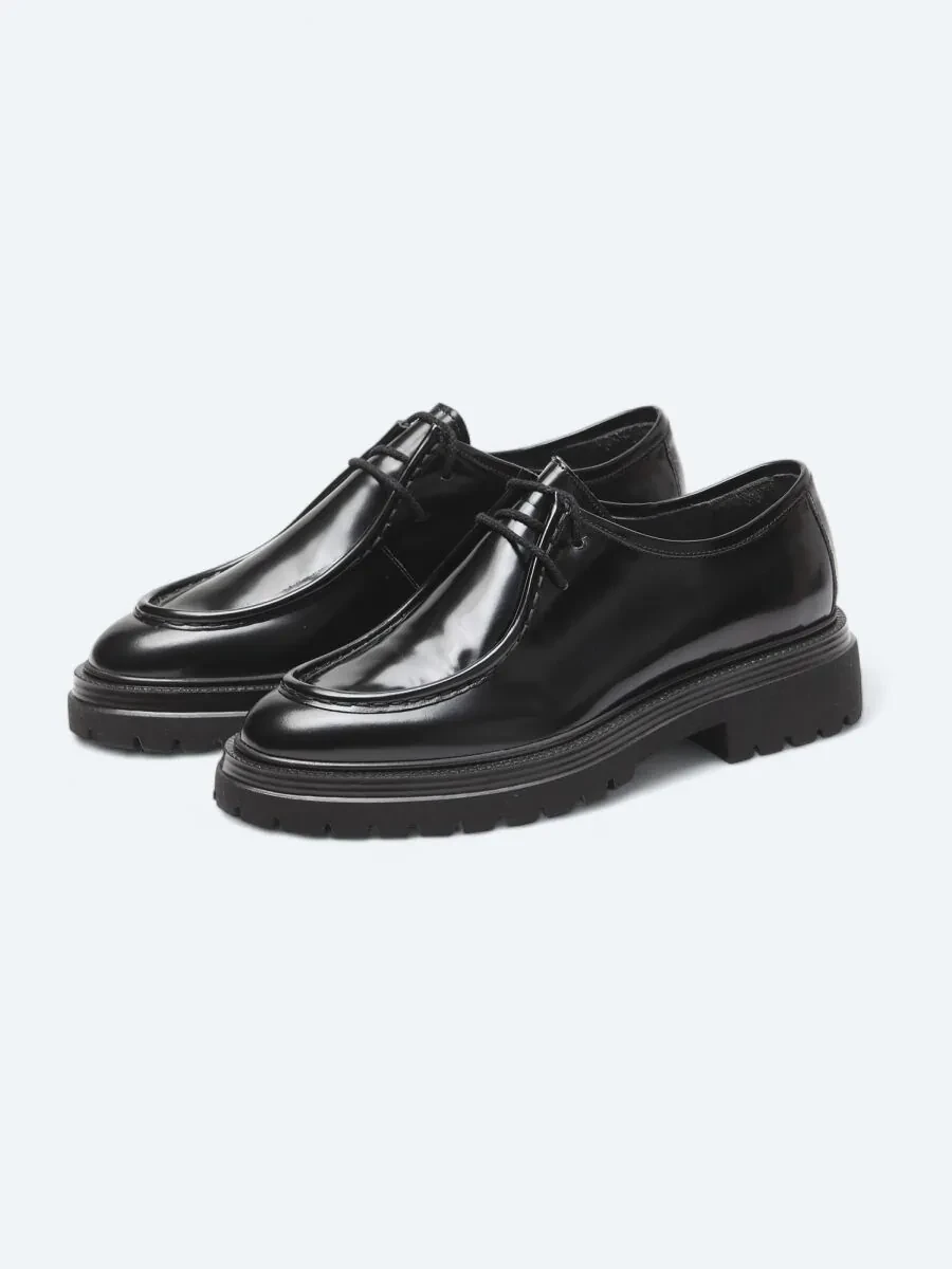 Siyah Rugan Smart Casual Ayakkabı - 2