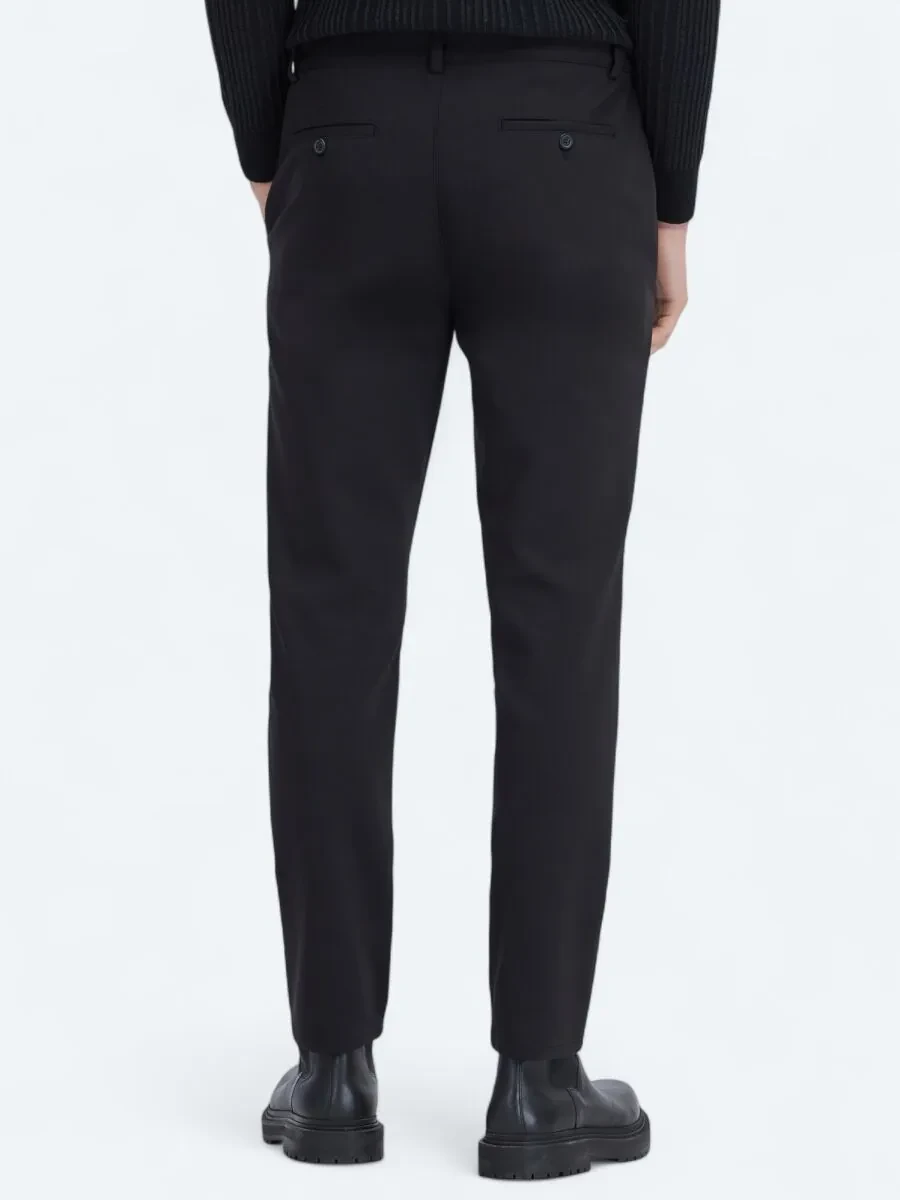 Siyah Teknik Casual Pantolon - 4