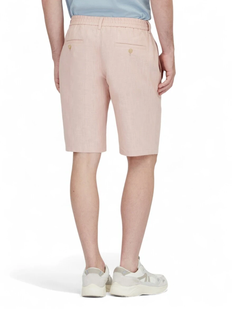 Somon Dokuma Jogging Fit Casual Pamuk Karışımlı Bermuda 