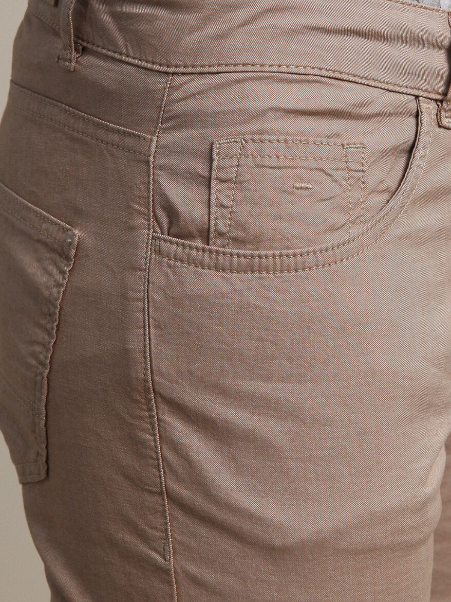 Somon Dokuma Slim Fit Casual Pamuk Karışımlı Pantolon - 2