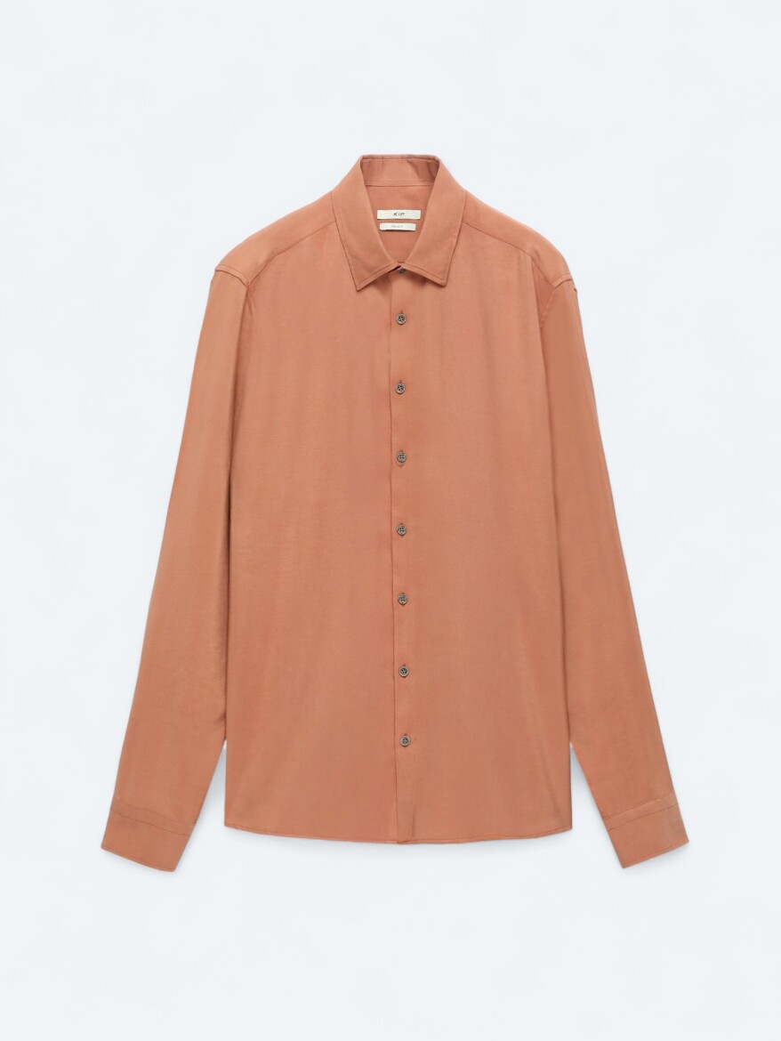 Somon Regular Fit Uzun Dokuma Casual Gömlek - 7