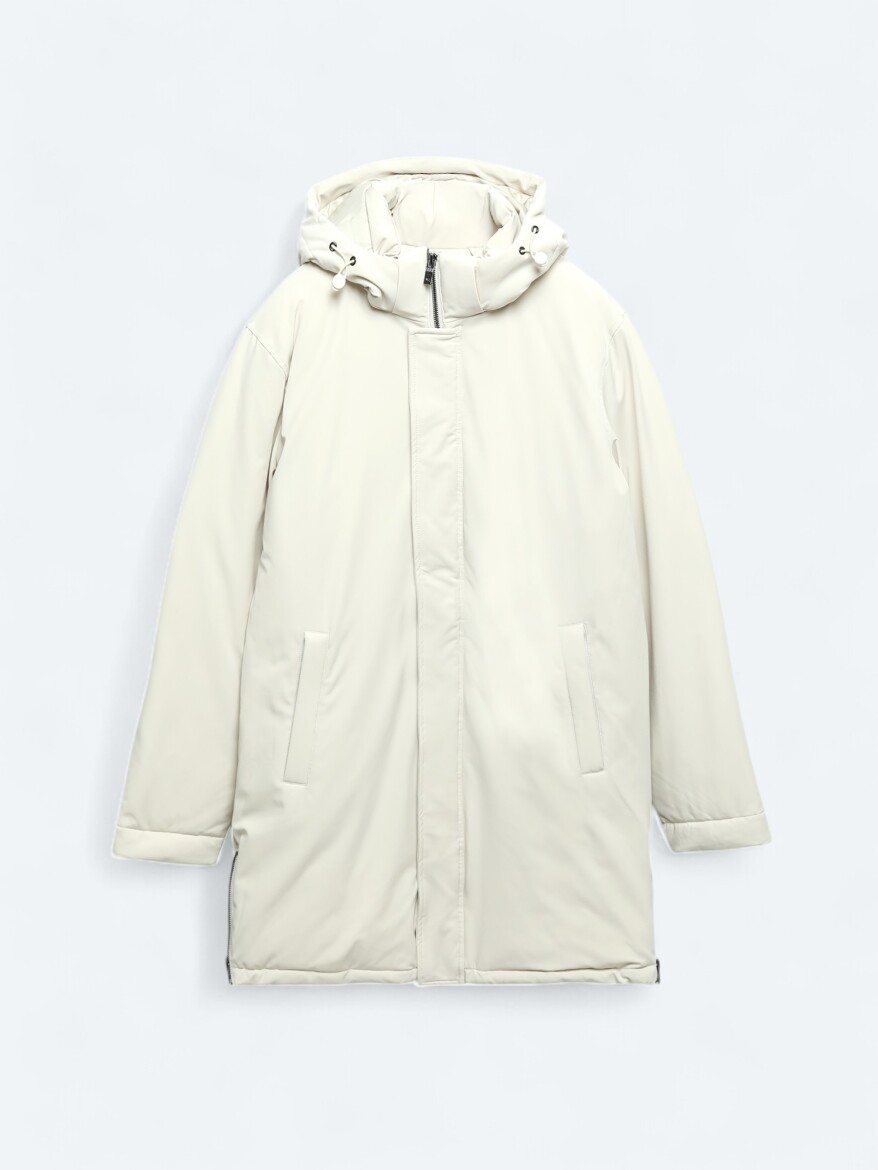 Stone Comfort Fit Hooded Casual Weaving Coat - 11