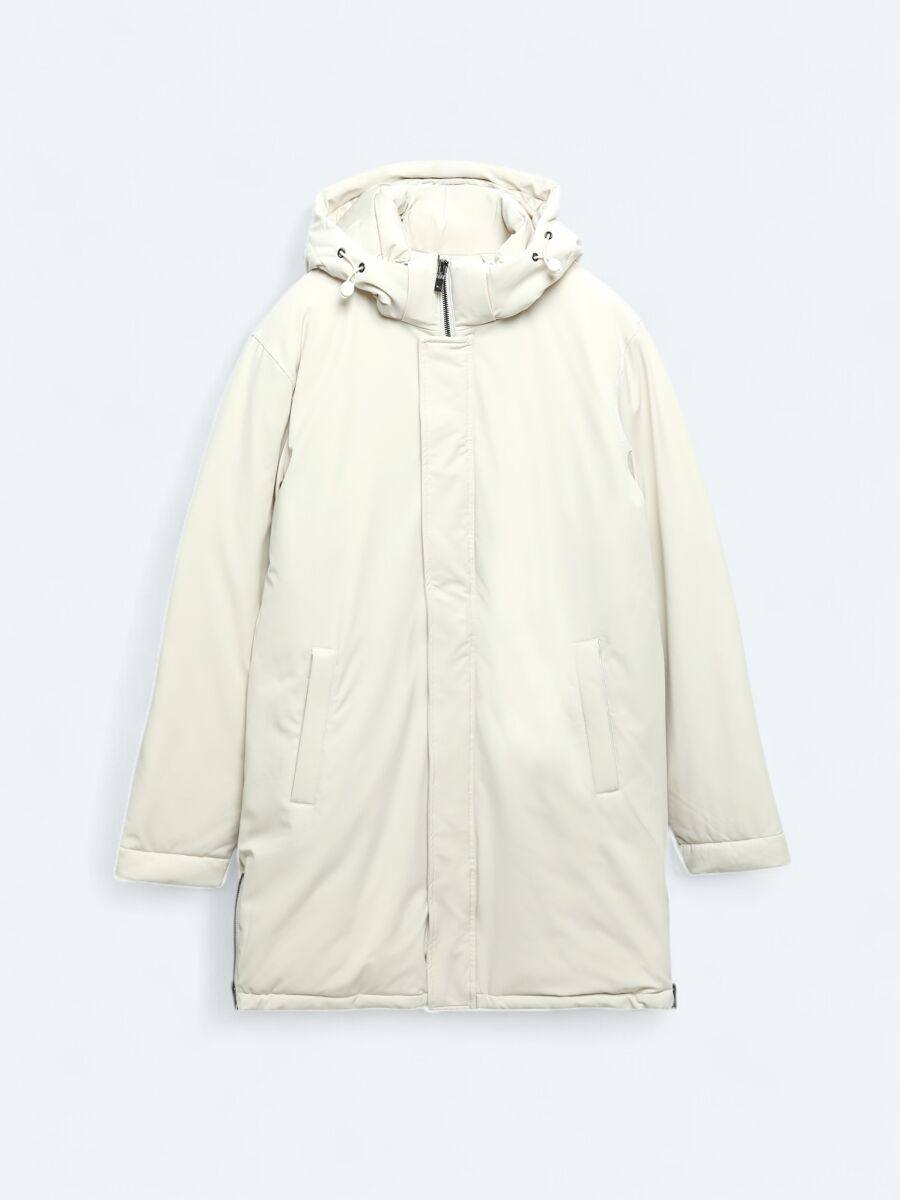 Stone Comfort Fit Hooded Casual Weaving Coat - 11