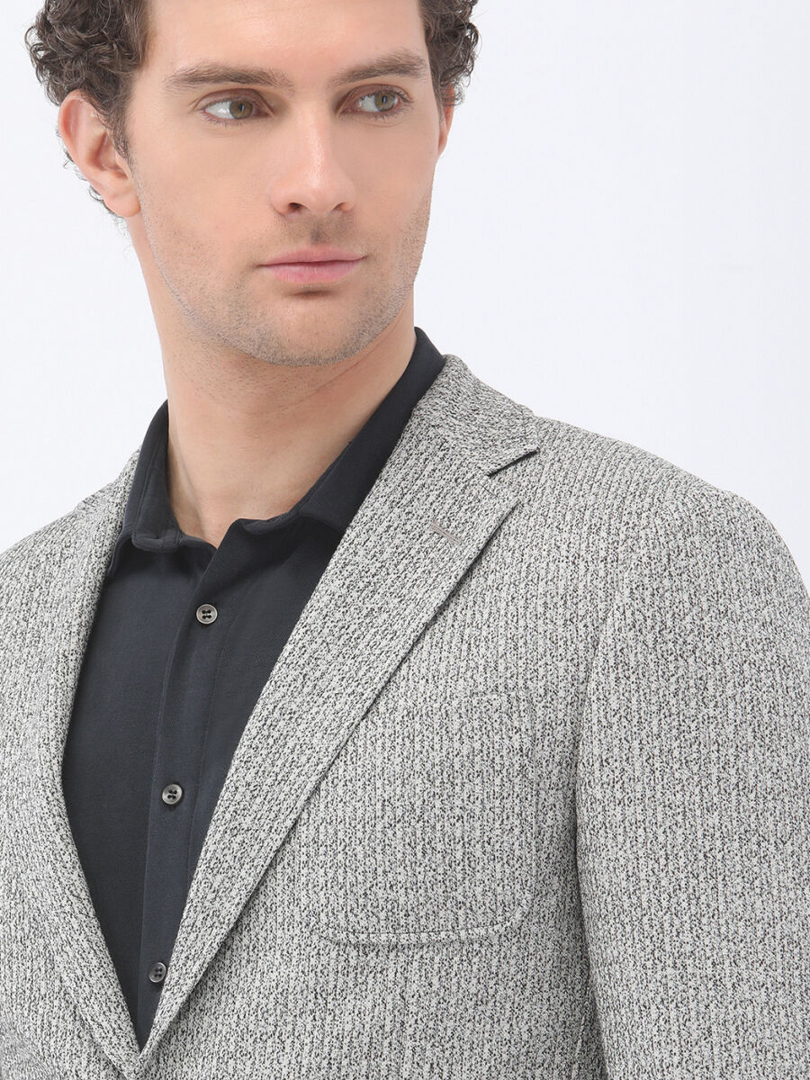 Stone Patterned Modern Fit Jacket - 3